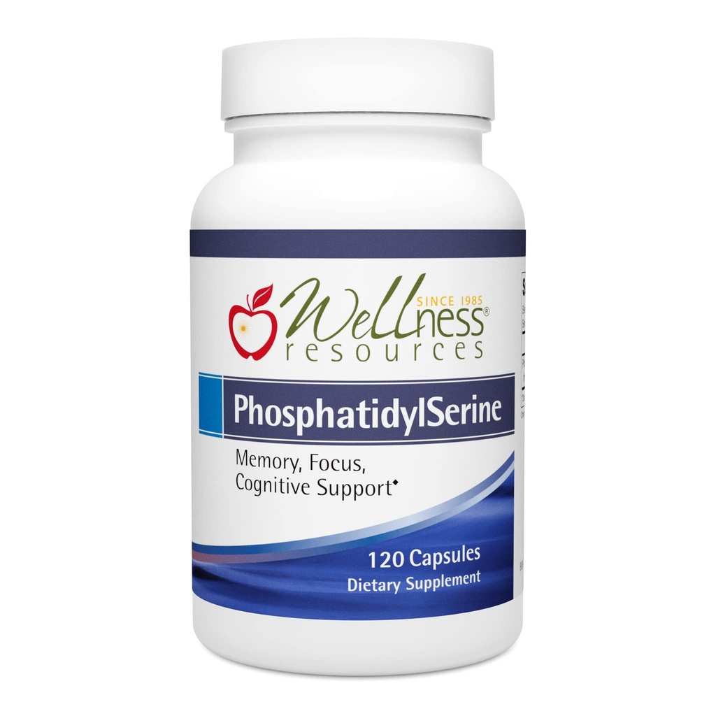 Wellness Resources PhosphatidylSerine Soy- Free Sunflower Source (100mg, 120 kapsler) Non- GMO, Vegan...