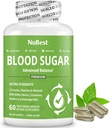 Blood Sugar - Advanced Formel med Bitter Melon, Ashwagandha, Cinnamon, Chrom, Magnesium, Vitamin, Alpha Lipoic Acid, Cayenne Pepper & Mere; 60 Kapsler; 124; 1 Måned Supply
