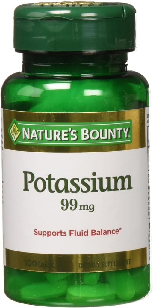 Nature 's Bounty Kalium Gluconate 300 kapsler (3 x 100 Count Flasker)