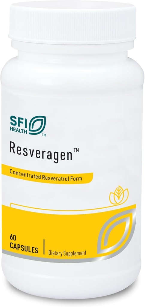 Klaire Labs SFI Health Resveragen - 250 milligram Trans Resveratrol fra 500 milligram Japansk Knotweed (60 kapsler)