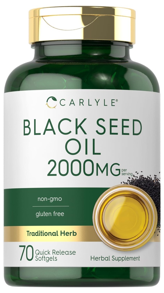 Carlyle Black Seed Oil Softgel Capsules Note 124; 2000mg