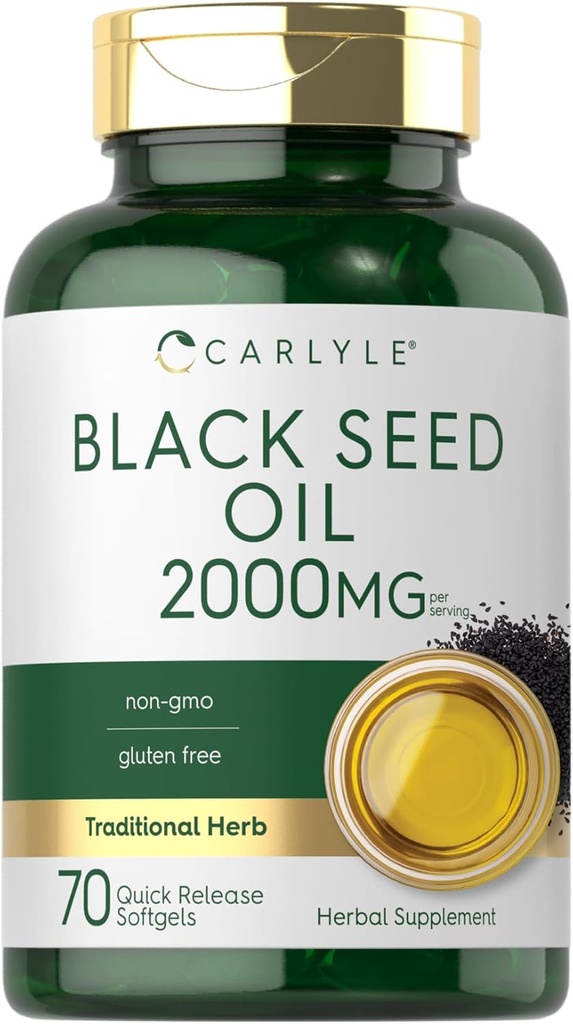 Carlyle Black Seed Oil Softgel Capsules Note 124; 2000mg