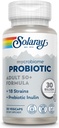 SOLARAY Mycrobiome Probiotic Voksen 50 Plus Formel, Probiotika for kvinder og mænd, sund fordøjelse, Metabolisme, energi, kolon og urinveje støtte, 30 Millioner CFU, 30 Servere, 30 VegCaps