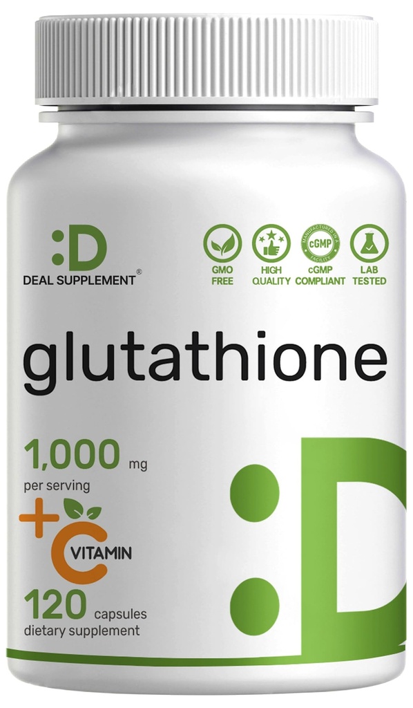 Glutathion Supplement 1. 000mg per servering, 98% renhedsgrad