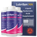 Lubrisyn Hyaluronsyre Fælles tillæg - Flydende HA Formel for mennesker - fremmer fælles støtte, mobilitet, fleksibilitet, hydrering og sund funktion for mænd og kvinder - Original 3 x 11.5oz