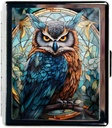 Rejse Pill Organizer Lille Pill Case for Purse Essentials 7 dage Cute Pill Box med spejl Portable Pill Box til Pocket eller Purse Pill Containe Rejse Gaver (Fantasy Farverige Owl)