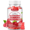 softbear Glucosamin Chondroitin Gummies, Sugar Free Glucosamin Chondroitin MSM Supplement med hyldebær gurkemeje Understøtter fælles sundhed & antioxidant, hindbær smag 60 Greve