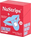 NuStrips ™ Fast- Opløsning af energistrips med 50mg koffein, L- Theanine & vitamin B12 - Instant Energy & Focus uden Jitters eller Crash - Works Hurtigere end kaffe - Forfriskende Lemon - 30 Strips