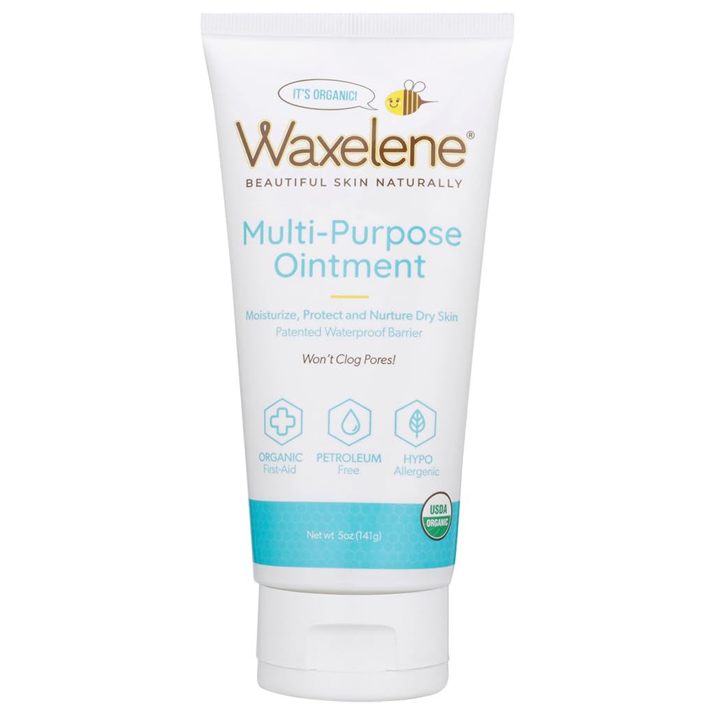 Waxelene Multipurpose Salve Stor Tube, Organisk beluftede Balm Petroleum Jelly Alternativ lindrende botanisk eksem Tør Skin Face Moisturizer