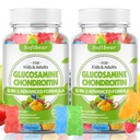softbear Glucosamine Chondroitin Gummies med MSM Triple Strength, Organic Chewable Glucosamine Chondroitin Supplement for fælles støtte Vegan blandet frugt flavor 120 Gummies