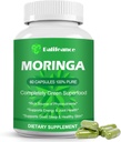 Moringa Capsules 800mg, Pure Moringa Powder Capsules - Support Energy, Skin Health, Gut Health + for mænd og kvinder