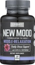 Onnit New Mood Kosttilskud, Mood & Afslapning, Daglig Stress Support, Gluten Free, 30 Kapsler