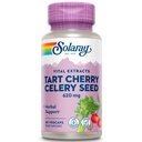 SOLARAY Tart Cherry & Sellery Seed Budding124; Sund Urinsyre Niveauer, fælles, Muscle Recovery & Sleep Support Budding124; 60 VegCaps