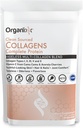 Organixx collagen peptider pulver med C-vitamin, type I, II, III, V, X Hydrolyzed collagen, hår, negl, hud, ben & fælles sundhed, Aging Support, Clean Sourced, Gluten Free, Unflavored, 20 Servere