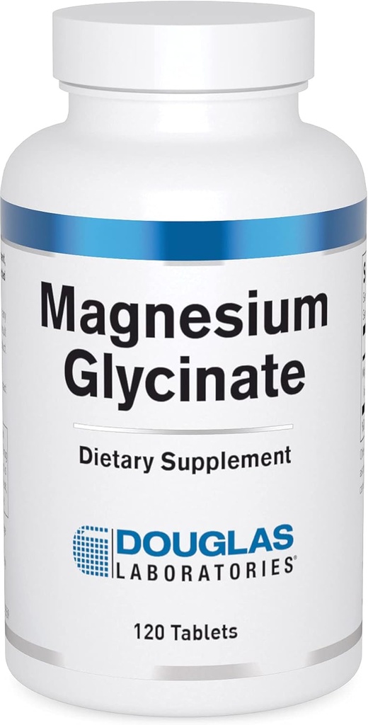 Douglas Laboratories - Magnesium Glycinate - understøtter normal hjertefunktion og knoglendannelse - 120 tabletter