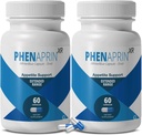 PhenAprin XR Maksimal styrke Appetite Suppressant Diet Pills - 2 - Pack, Metabolisme Boosting, vægttab for kvinder og mænd, 120 blå / hvide kapsler