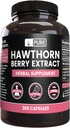Pure Original Ingredients Hawthorn Berry Extract No Magnesium or Rice Fillers, Altid Pure, Lab Verified (365 kapsler)