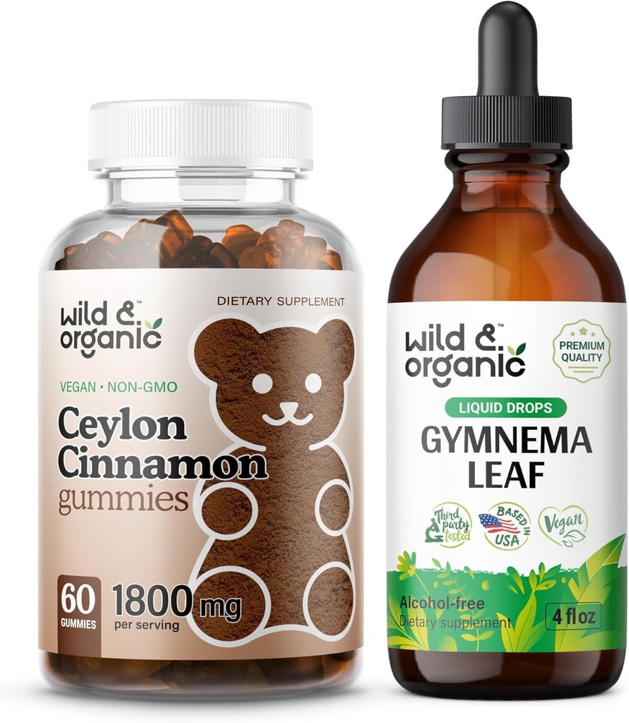 Wild & Organic Ceylon Kanel Gummies & Gymnema Tinktur