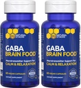 GABA Brain Food - GABA supplement med L- Citrullin & Grape Seed Extract - Understøtter rolig & afslapning - Nattetid søvn støtte - Understøtter produktionen af Gamma aminosmørsyre - 120 L- Citrullin kapsler