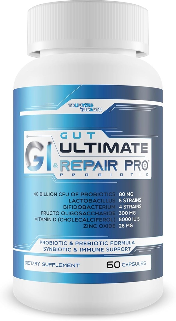 Gut & GI Ultimate Repair Pro Probiotic - Vores bedste Gut Probiotika til fuld Probiotika GI, Gut, & VAG Support - Probiotika Vag Sundhed - Kvinders Probiotika til Gut Sundhed og Vag Sundhed - Vag Probiotika