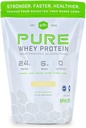 STRONTER FASTSÆTTER FREMME Vanilla Whey Protein Powder, 31,6 OZ