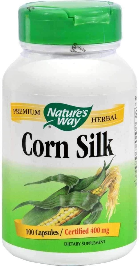 Nature's Way Corn Silk 1,200 mg per Serving, 100 Capsules, Pack of 6