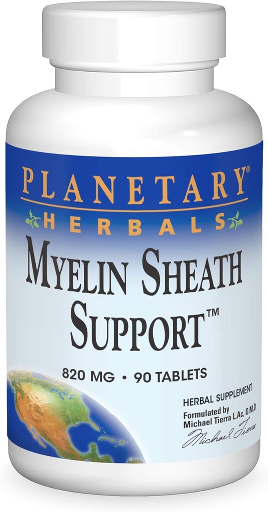 Planetariske Herbals Myelin Sheath Support Tablets, 90 Count