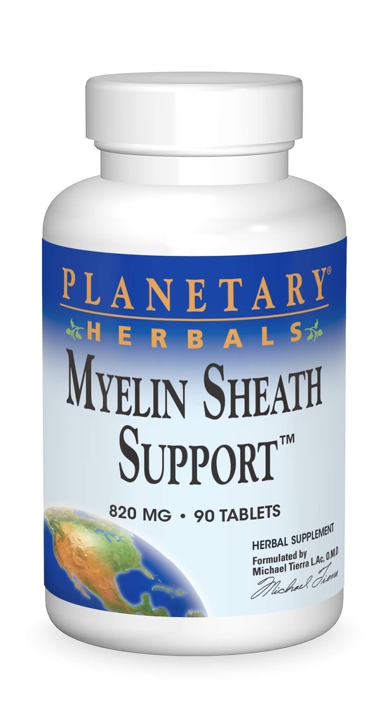 Planetariske Herbals Myelin Sheath Support Tablets, 90 Count
