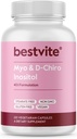 BESTVITE Myo & D- Chiro Inositol (120 vegetariske kapsler) - 40: 1 Ratio - Ingen stearater - Vegan - Ikke GMO - Gluten Free