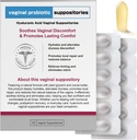 Nahid Hyaluronic Acid Suppositbles against 124; Vaginal Fugt & pH Balance Support 124; 12 indsatse med Prebiotic Complex Buddy 124; Soothe Tørhed, Odor Control, Gendanne Comfort
