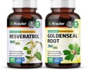BIO KRAUTER Resveratrol 100 Kapsler & Goldenseal 100 Kapsler