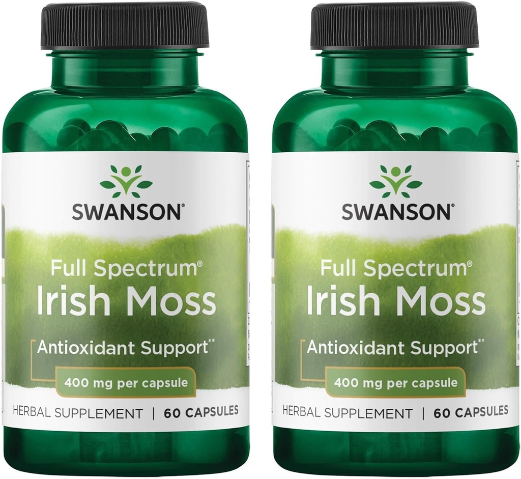 Swanson Full Spectrum Irish Moss 400 Milligram 60 kapsler (2 Pack)