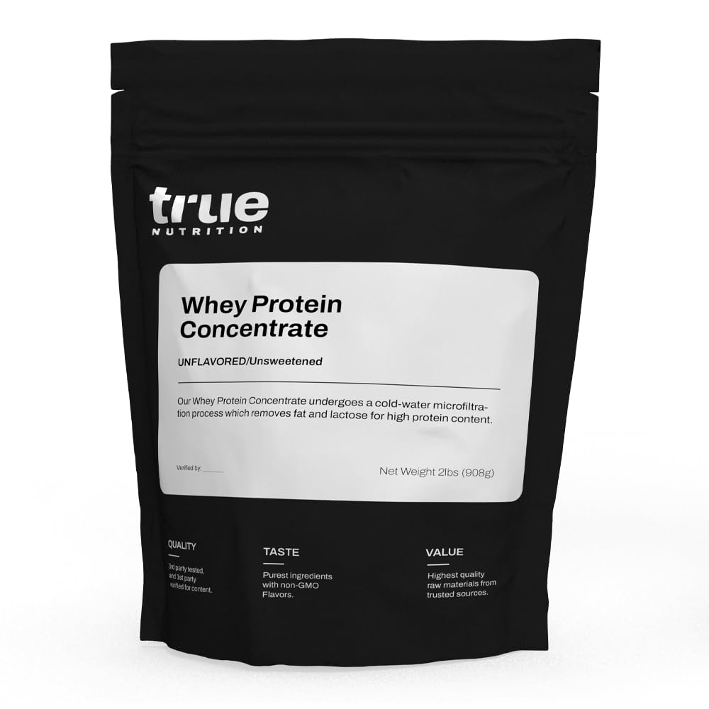 Sand Nutrition - Whey Protein Koncentrat - 100% Whey Protein Powder - Hurtig fungerende lav Carb Protein Powder med essentielle aminosyrer - Høj i Leucin (2 LB, Unflavored)