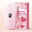 Bærbar varmelegeme Pad Periode Krampe: 2 timer 6 varmelegemer 6 vibrationsmodstande Cordless elektrisk varmelegemer til ryg Smerte Relief Menstruel varmelegemer (Light Pink)