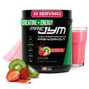 JYM Supplement Science Pre JYM Strawberry Kiwi Pre Workout Powder - BCAA, Nootropics, Creatin HCI, Citrullin, Beta- Alanine, Betaine, Taurine, Huperzine 30 Serveringer