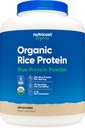 Nutricost Organic Rice Protein Powder (5 LB) - Gluten- Free, GMO- Free (from Brown Rice)
