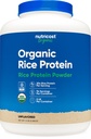 Nutricost Organic Rice Protein Powder (5 LB) - Gluten- Free, GMO- Free (from Brown Rice)