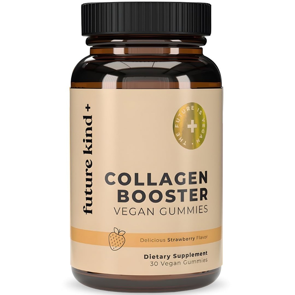 Future Kind Vegan Biotin Gummies (60ct) - Biotin Vitaminer til hår hud og negle med VIT A, C, & E - Vegan hår hud og negle Vitaminer til kvinder & mænd - Orange smag Biotin hårvækst Vitaminer