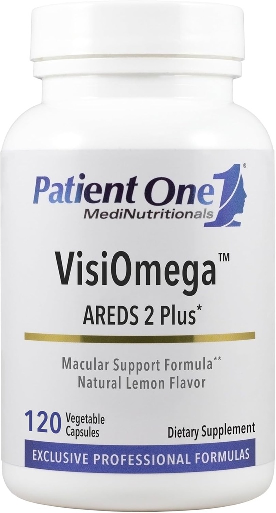 Patient One VisiOmega Beeg 124; understøtter øje sundhed * Beeg 124; AREDS 2 Vitamin, Mineral og antioxidant Supplement Plus Omega 3 Fiskeolie og mere; 120 Kapsler