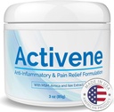 Activene Pain Relief Cream - Anti Inflammatorisk formulering med kraftfuld Arnica, Menthol & MSM for Joints, Tendons & Muscles. Udvalgte af Lidelser af Gigt, Knæ-, Skulder-, Hals, Ryg & andre Pains