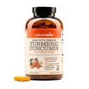 NatureWise Curcumin Gurkemeje 2250mg - 95% Curcuminoider & BioPerine Black Pepper Extract for Advanced Absorption - Daglig fælles og immunforsvar - Vegan, Non- GMO, 360 Greve [120- Day Supply]