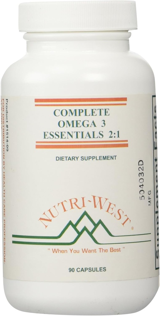 Nutri-West - Complete Omega-3 Essentials 2:1-90 Capsules