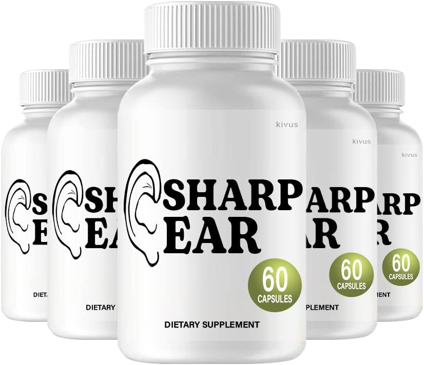 (5 Pack) Sharp Ear - Sharp Ear Advanced Tinnitus Support Supplement (300 kapsler)