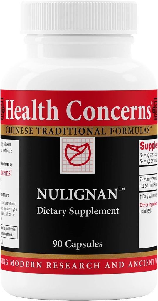 Sundhed Bekymringer NuLignan - Menopause Relief & Hormonal Balance Supplement - Kardiovaskulær & Østrogen Support - Kinesisk Herbal Supplement for mænd og kvinder - Ben & hjerte sundhed - 90 Kapsler