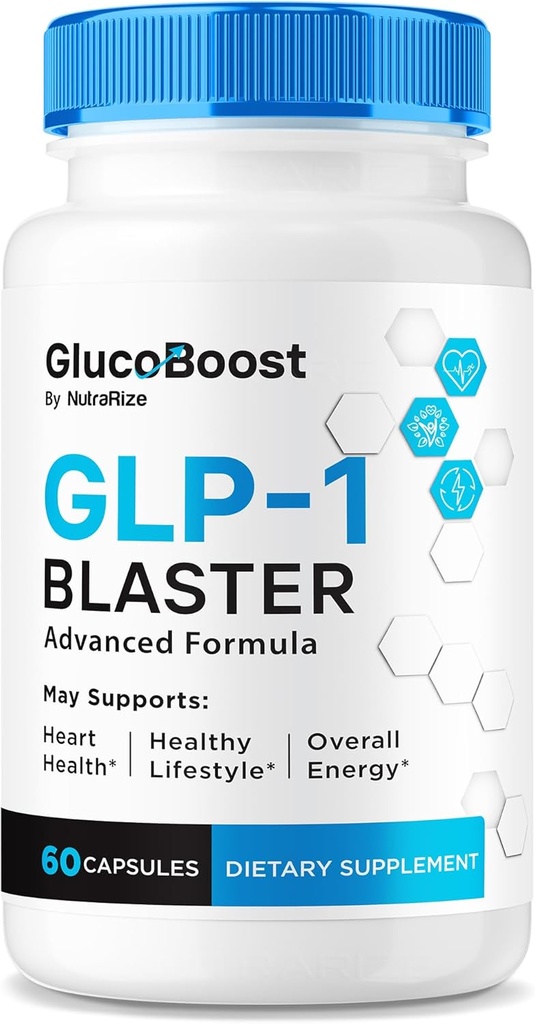 GlucoBoost kapsler, Officiel GlucoBoost GLP-1 Booster, Alle naturlige formel til at holde stabile sunde niveauer, Premium blodtilskud Vitaminer, Gluco Boost anmeldelse (60 kapsler)
