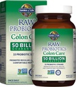 Life Probiotika for kvinder og mænd - Rå Probiotika Colon Care 50 Millioner CFU og enzymer, Rå frugter, Veggies, En gang daglig Acidophilus Probiotika for regelmæssighed og immunforsvar - 30 kapsler