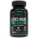 Organic Lions Mane Supplement Kapsler 2400 mg - Kraftfuld Nootrop - Hjælper med at holde hukommelse, energi og mental Klarhed - Vegan Brain Booster Focus Pills - Real Lions Mane Supplement