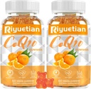 2 packCOQ10 Gummies - CoQ10 500mg + Omega-3 EPA / DHA + Magnesium Glycinat + Zinkcitrat, for at understøtte hjertets sundhed, energiproduktion, immunsystem og mineralabsorption