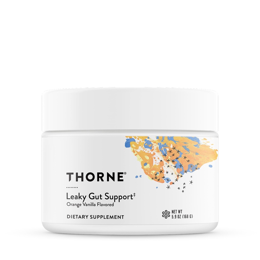 THORNE - EnteroMend - Gut Health Supplement - Understøtter Optimal fordøjelsesfunktion & Bov Regularitet - NSF Certified for Sport - Orange Vanilla Flavor - 5.9 Oz - 30 Serveringer