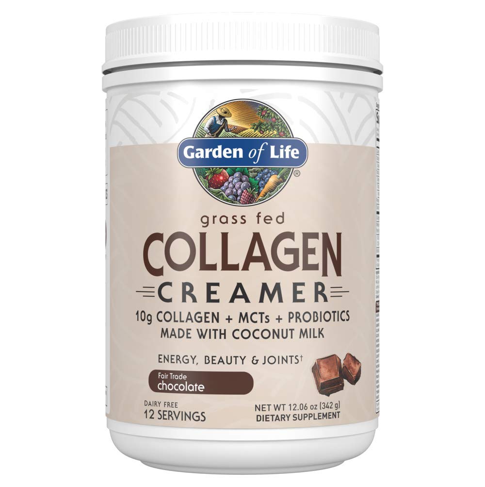 Have of Life Grass Fed Collagen Creamer Powder - Chokolade, 12 Servering, Pulver til kaffe energi skønhed Joints, Collagen Peptider med kokos MCTs, Keto Protein Kosttilskud